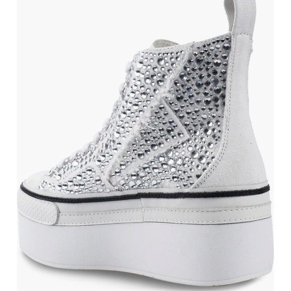 🌹ZIGI🌹 Carmensa-2 Embellished Platform High Top Sneaker Size: 8 - Picture 3 of 14